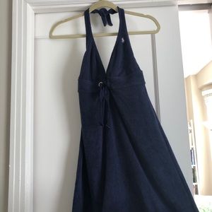Ralph Lauren terrycloth halter cover up dress M